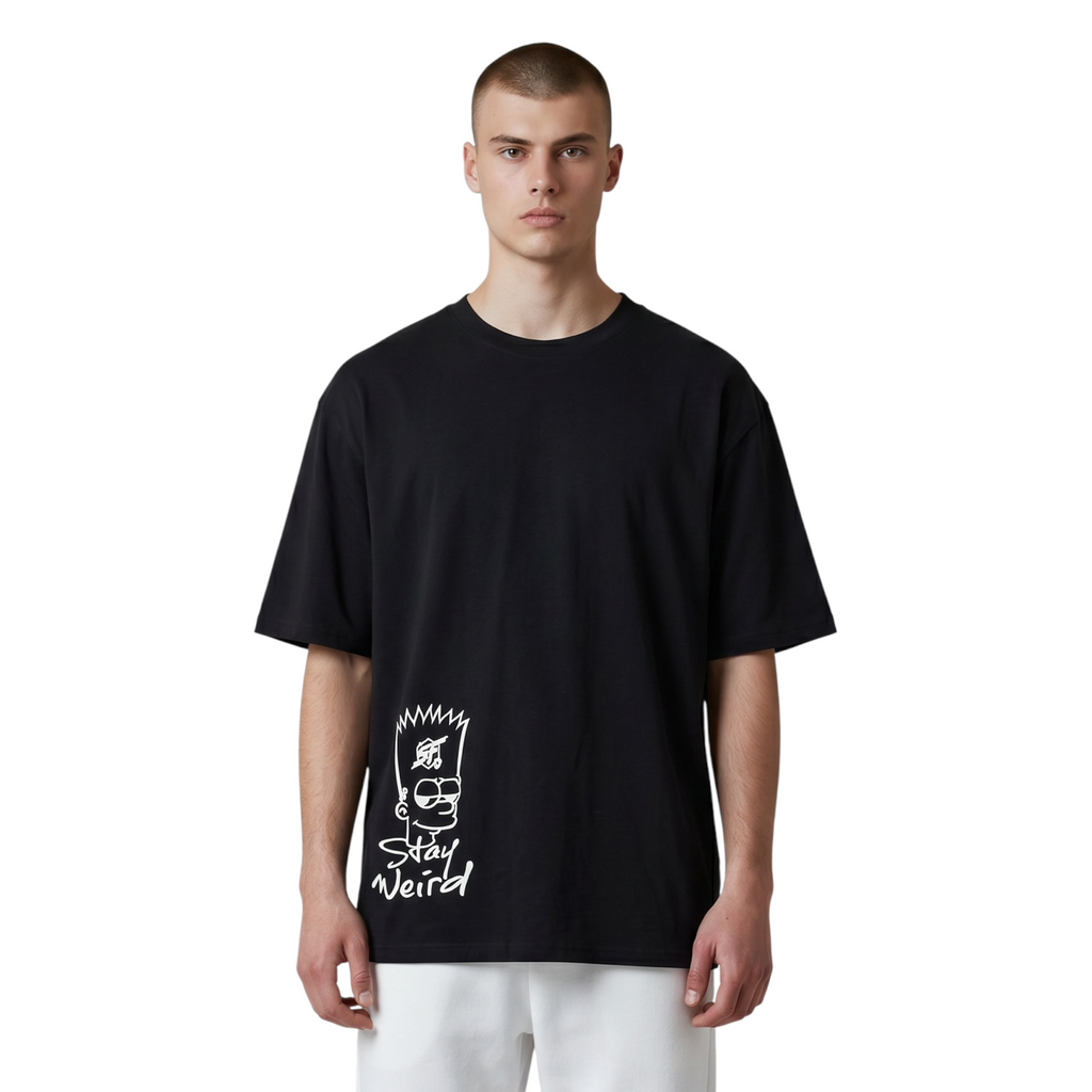 "Stay Weird" Bart Line Art Tee