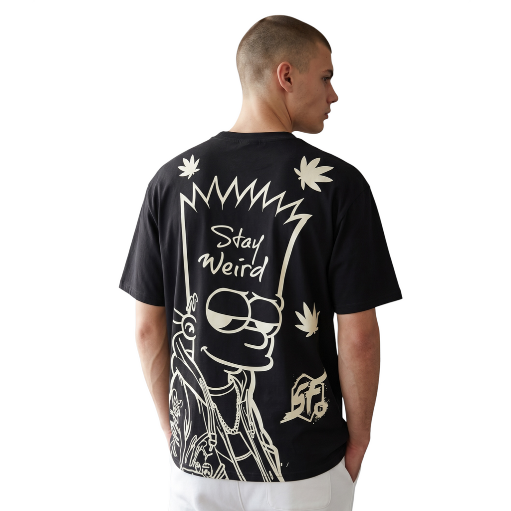 "Stay Weird" Bart Line Art Tee