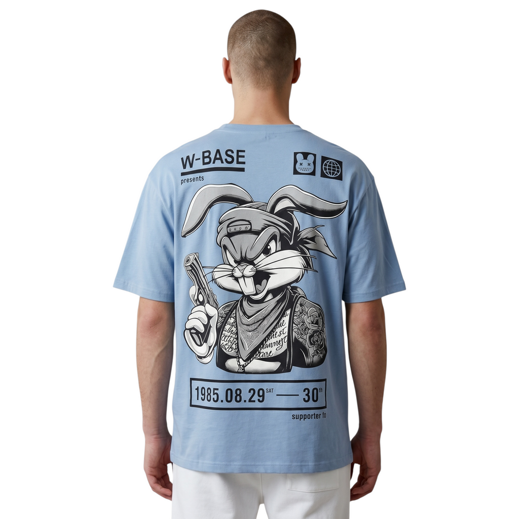 "W-Base" Bandit Bunny Tee