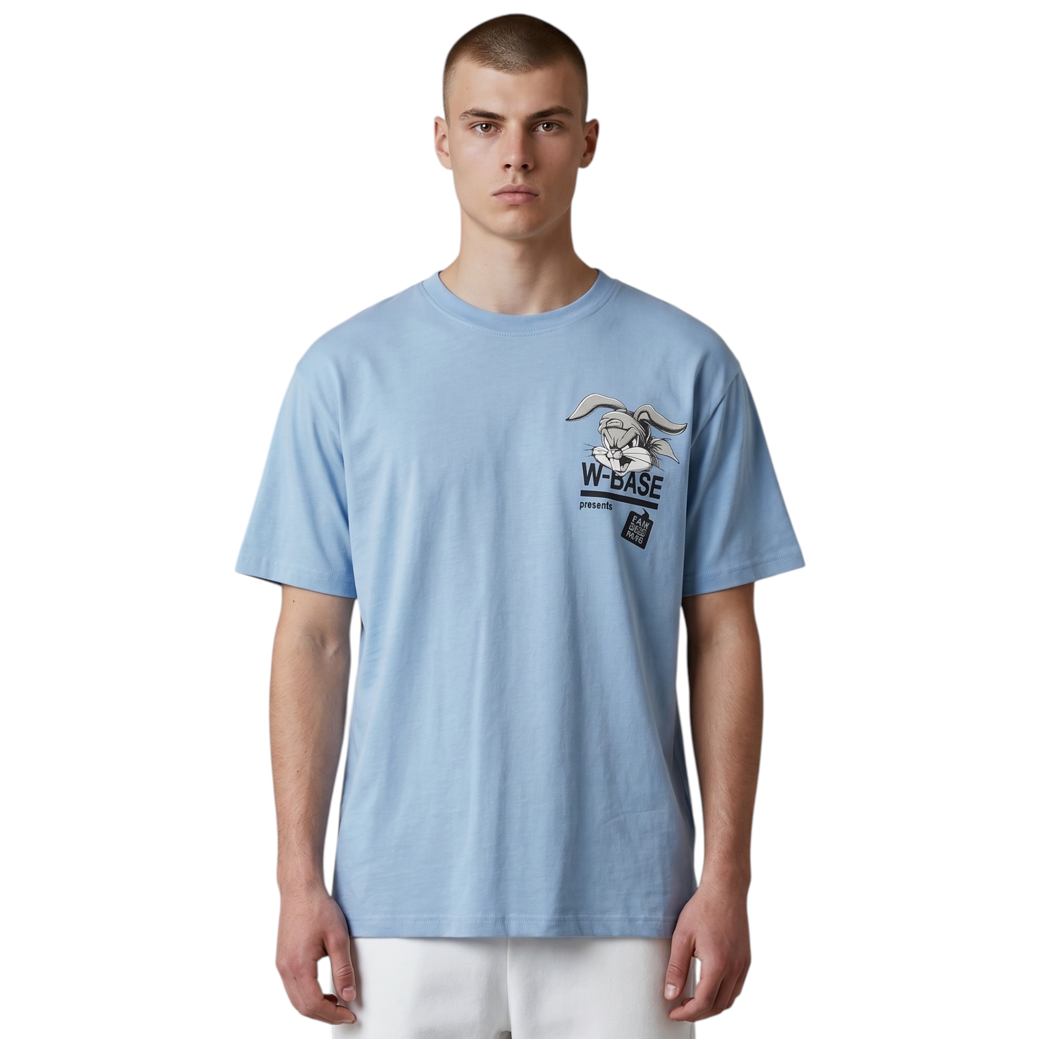 "W-Base" Bandit Bunny Tee