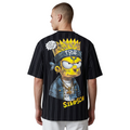 "Trap Simpson" Pinstripe Tee